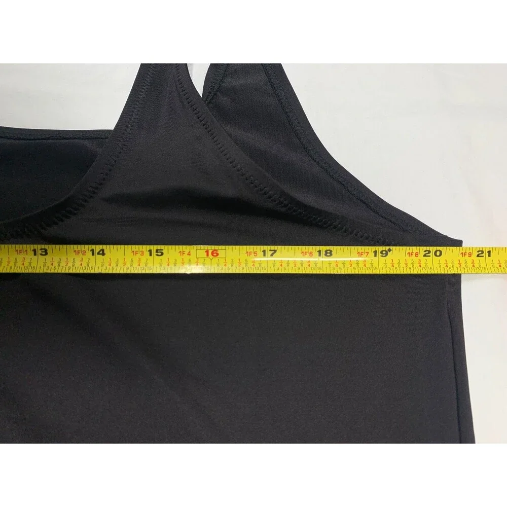 SKIMS Swim Tank Dress 4X Onyx Black Shaping NWT